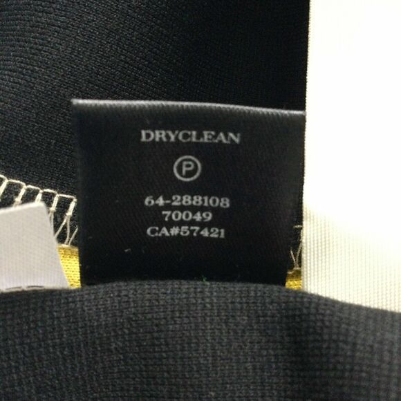 Ann Taylor Womens Dress size Medium Petite Tan Black Yellow Sheath Soft Stretch - Picture 9 of 12